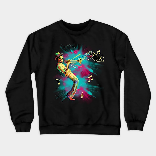 Jazz man Crewneck Sweatshirt by Cerqueira store